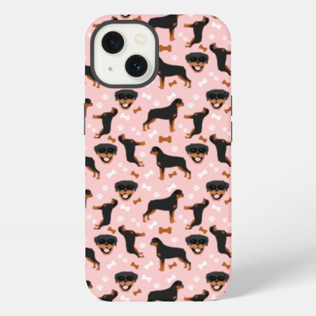 Para iPhone Funda Case-Mate iPhon con patrón de perro Rottweil (Reverso )