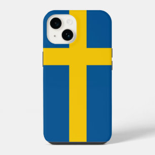 Para iPhone 14 Funda Case-Mate patriótica con bandera de Suecia,