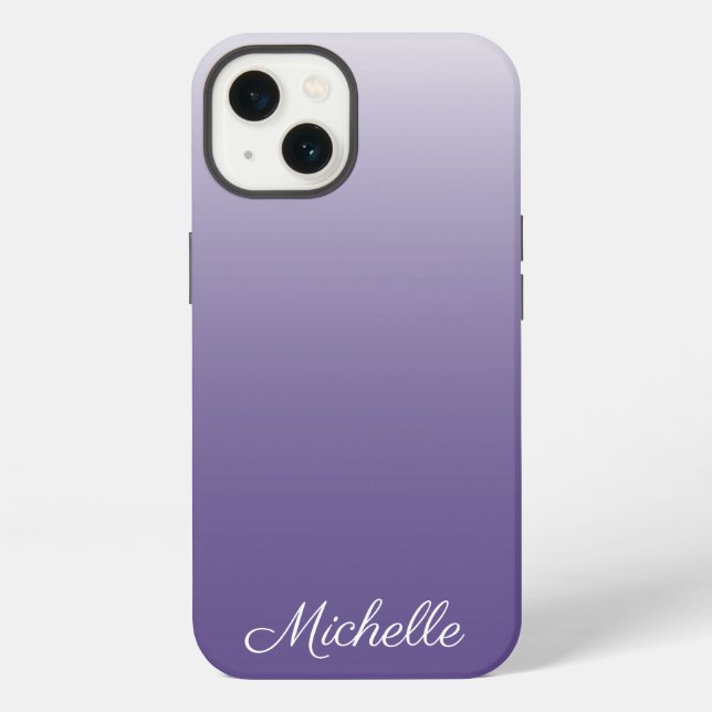 Para iPhone Funda Case-Mate Ultra Violeta con gradiente ombre  (Reverso )