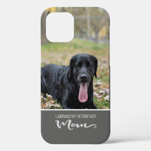 Para iPhone 12 Funda con foto de tu mamá Labrador Retriever