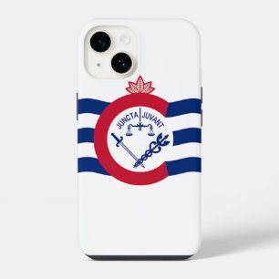 Para iPhone 14 Funda de Apple Patriótico Mate 14, bandera de Cinc