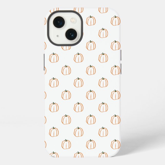 Para iPhone Funda de calabaza blanca (Reverso )