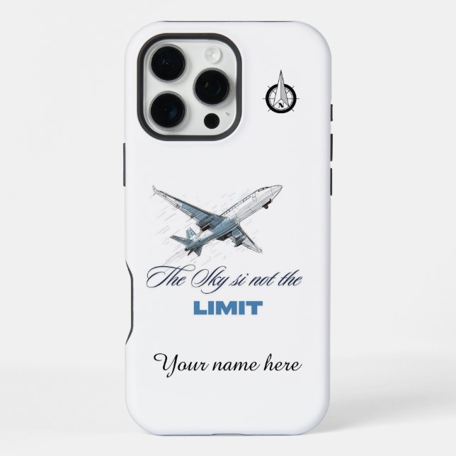 Para iPhone Funda de Celular Aviación (Reverso )