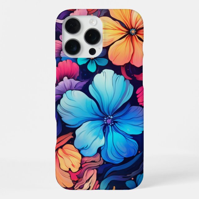 Para iPhone Funda de diseño de flores (Reverso )