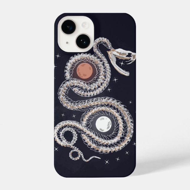 Para iPhone Funda de hueso de serpiente (Reverso )