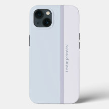 Funda de rayas modernas, azul suave y bloque de co