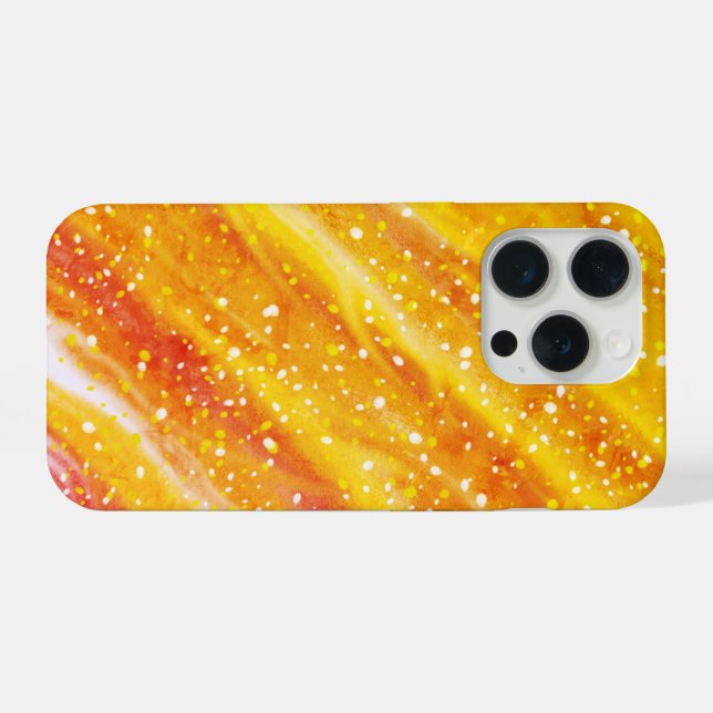 Para iPhone Funda de teléfono abstracta puesta de sol ardiente (Reverso Horizontal)