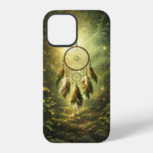 Para iPhone 12 Funda de teléfono atrapasueños del bosque místico
