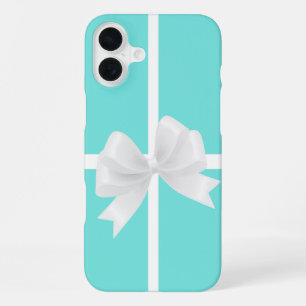 Para iPhone 16 Plus Funda de teléfono Blue & BOW Glamour Glam