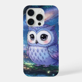 Funda de teléfono búho nocturno estrellado