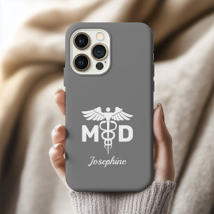 Funda de teléfono Caduceo personalizada regalo méd