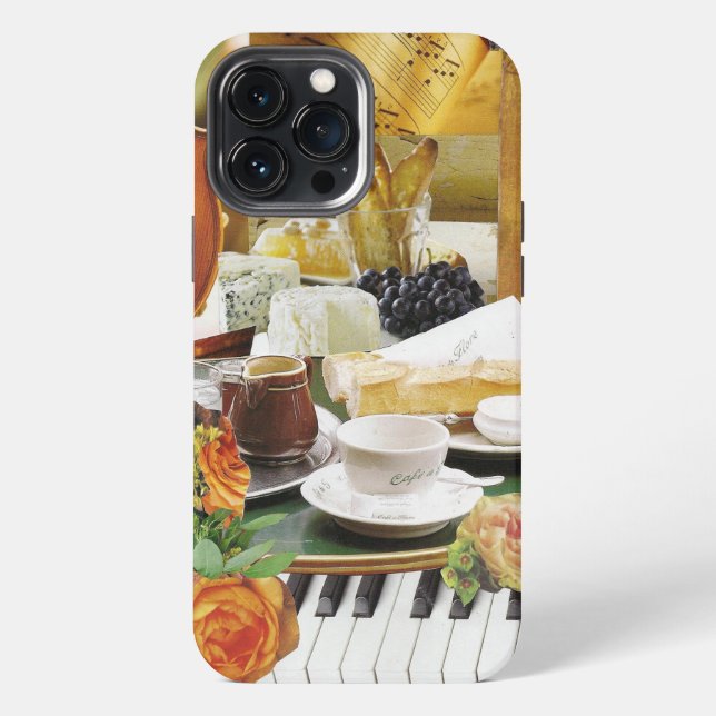 Para iPhone Funda de teléfono celular con teclado de piano (Reverso )