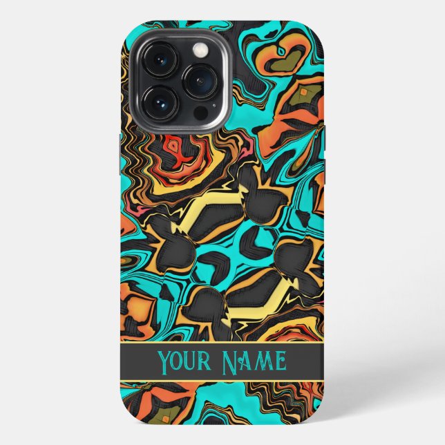 Para iPhone Funda de teléfono celular moderna abstracta divert (Reverso )