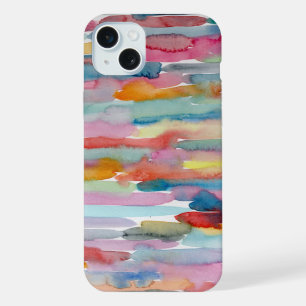Funda de teléfono colorida, arte abstracto, pincel