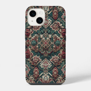 Para iPhone 14 Funda de teléfono con adorno floral vintage - Cla
