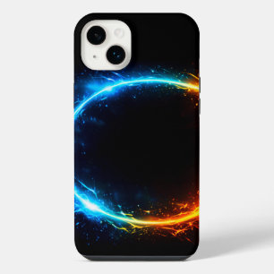 Para iPhone 14 Plus Funda de teléfono con anillo de Fuego y Hielo Cósm