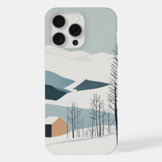 Funda de teléfono con arte abstracto de montañas n