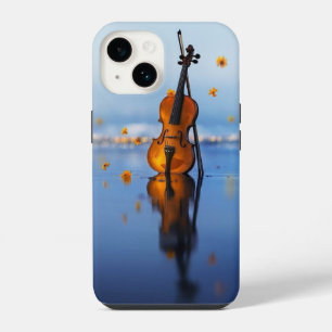 Para iPhone 14 Funda de teléfono con arte de violín elegante