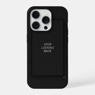 Funda de teléfono con cita estética negra minimali
