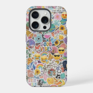 Funda de teléfono con collage estético lindo y sti