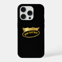 Funda de teléfono con corona gótica dorada persona