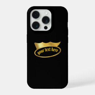 Funda de teléfono con corona gótica dorada persona