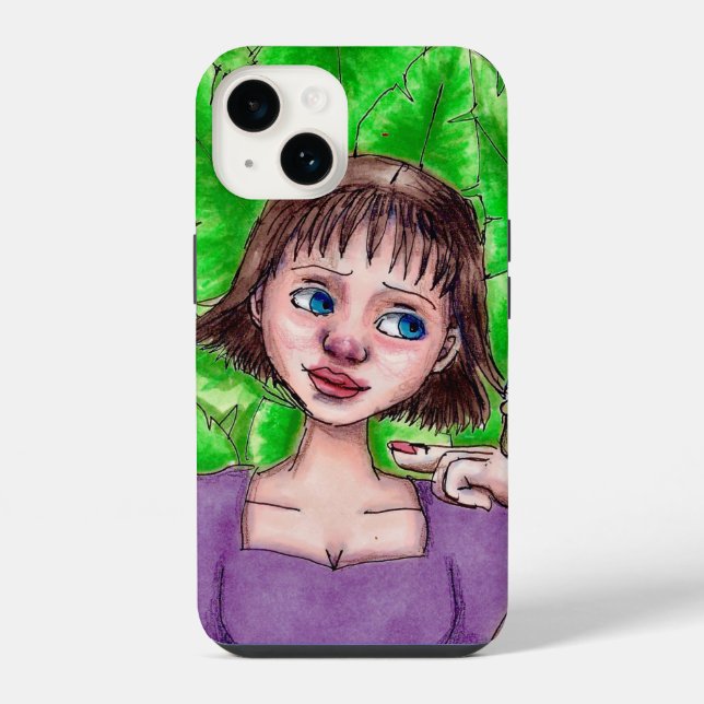 Para iPhone Funda de teléfono con dibujo de Never Gonna Leaf (Reverso )