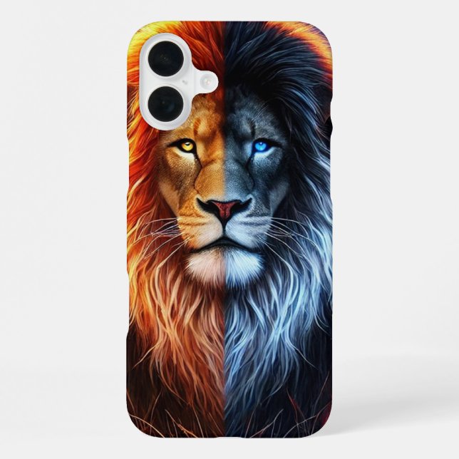 Para iPhone Funda de teléfono con diseño de león (Reverso )