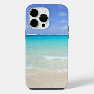 Para iPhone 14 Pro Max Funda de teléfono con escena de playa en el océano