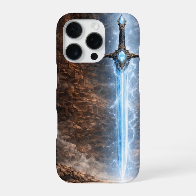 Para iPhone Funda de teléfono con espada iluminadora brillante (Reverso)