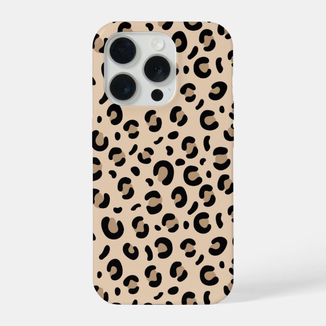 Para iPhone Funda de teléfono con estampado clásico de leopard (Reverso )