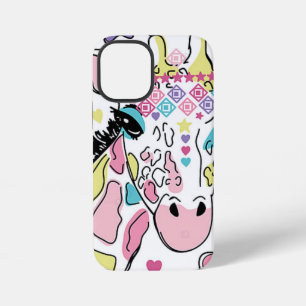 Para iPhone 12 Mini Funda de teléfono con estampado de animal vibrante