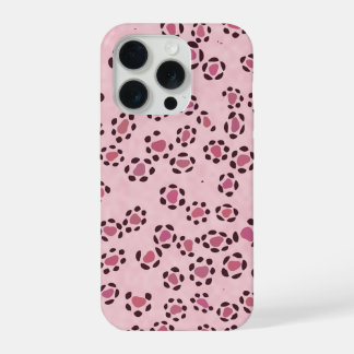 Funda de teléfono con estampado de leopardo rosa |