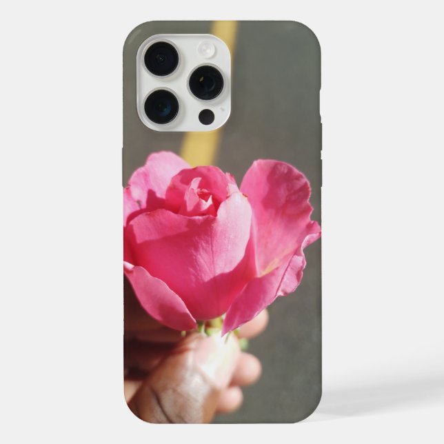 Para iPhone Funda de teléfono con flor de rosa (Reverso )