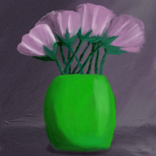 Funda de teléfono con flor púrpura
