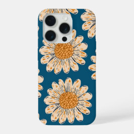 Funda de teléfono con flores de margarita