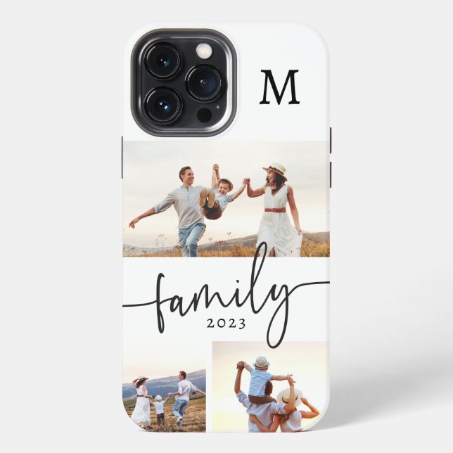 Para iPhone Funda de teléfono con foto familiar (Reverso )