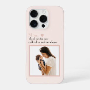 Para iPhone 16 Pro Funda de teléfono con foto personalizada de "Mamá"