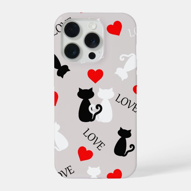 Para iPhone Funda de teléfono con gatos (Reverso )