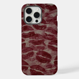 Funda de teléfono con impresión de beso de lápiz l