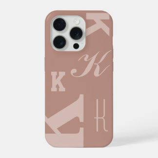 Funda de teléfono con inicial personalizada Blush,