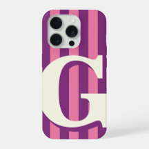 Funda de teléfono con inicial personalizada en neg