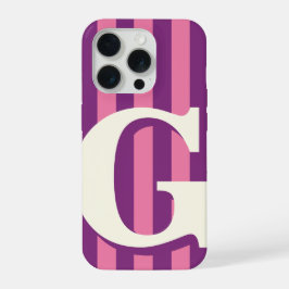 Funda de teléfono con inicial personalizada en neg