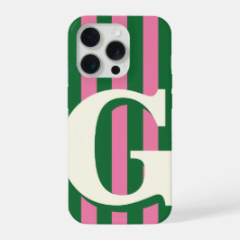 Funda de teléfono con inicial personalizada en neg