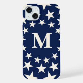 Funda de teléfono con inicial personalizada vintag