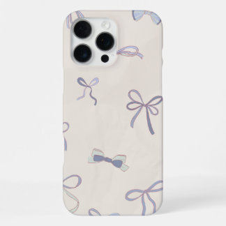 Para iPhone 16 Pro Max Funda de teléfono con lazo rosa – Diseño de lazo l