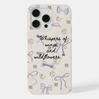 Funda de teléfono con mariposa floral vintage