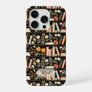 Funda de teléfono con monograma de estantería acog