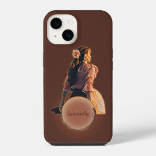 Para iPhone 14 Funda de teléfono con nombre personalizado Never L