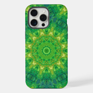 Funda de teléfono con patrón circular verde